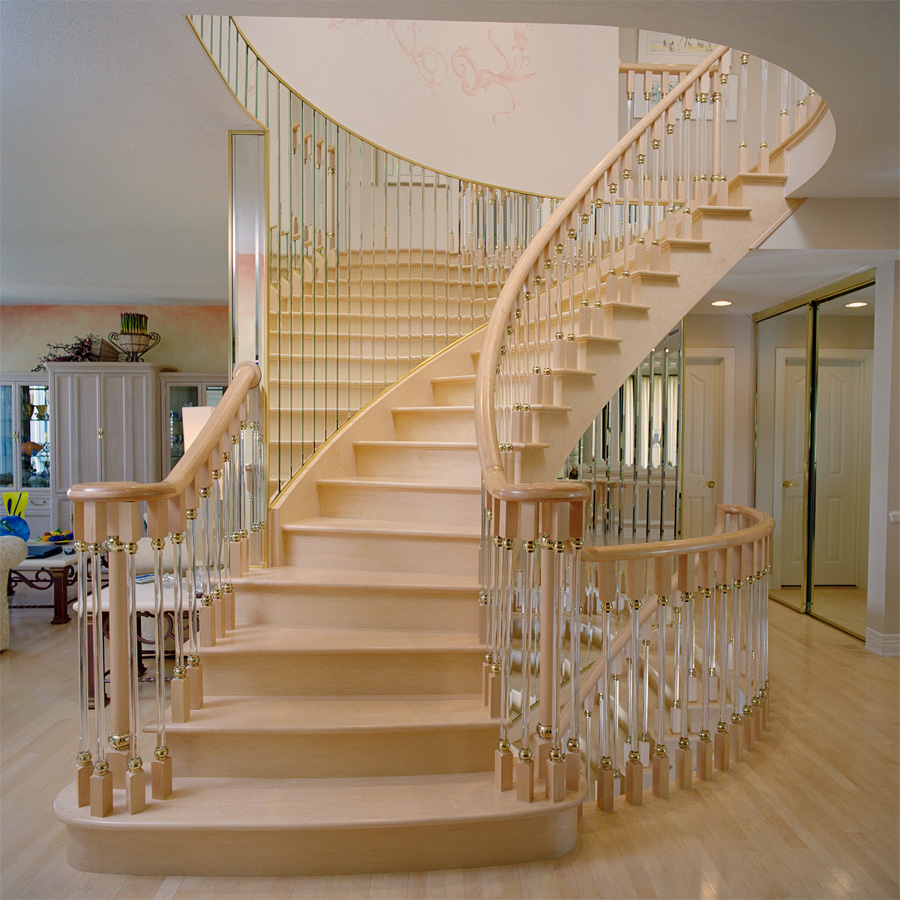 stairs curved mirrored walls classic stair ottawa