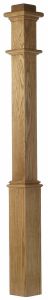 Plain Box Newel with Pedestal - 4090A